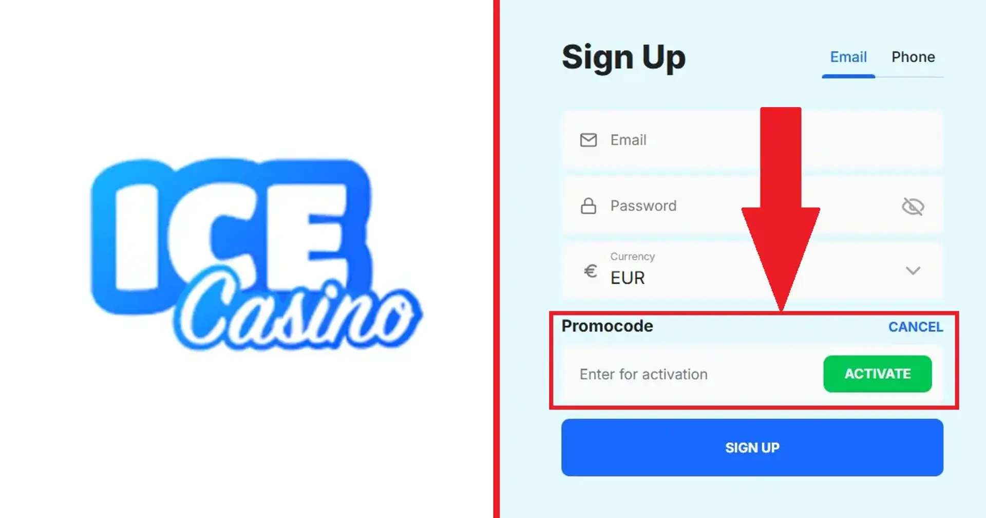 promocode ice casino
